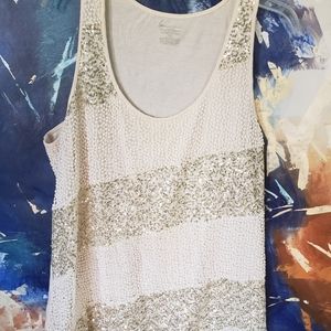 Lane Bryant Beaded and Sequin Tank